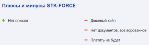 STK Force – дешевый хайп, изображающий солидную инвестиционную фирму