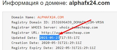 Overview of the fraudulent project Alphafx24.com and feedback from former clients about it.