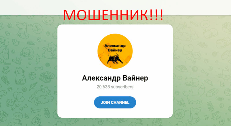 Новый телеграмм канал Александр Вайнер отзывы