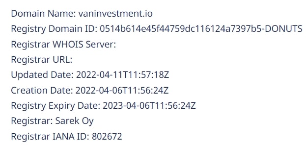 VanInvestment: reviews and detailed overview of trading conditions