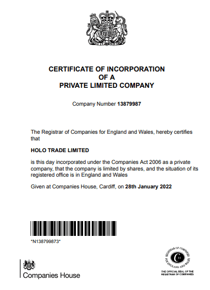 All information about Holo Trade Limited