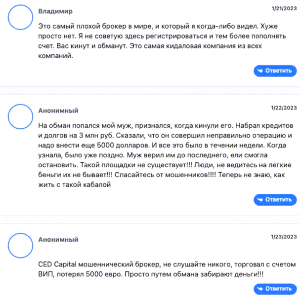 CED Capital Limited &mdash; отзывы и способ возврата средств