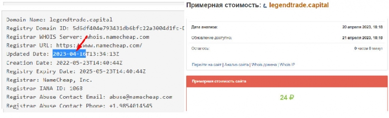 Legend Trade Capital is a dangerous and murky HYIP project. Can you get your money back if you got scammed?