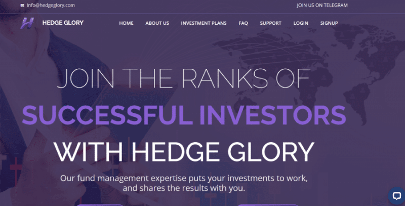HEDGE GLORY (hedgeglory.com) почему не стоит инвестировать?
