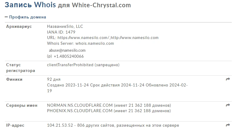 White Chrystal — отзывы пользователей в 2024. Обзор и проверка на честность